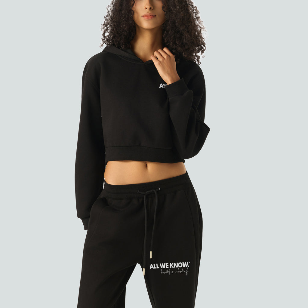 AllWeKnow™ 01 Cropped Hoodie