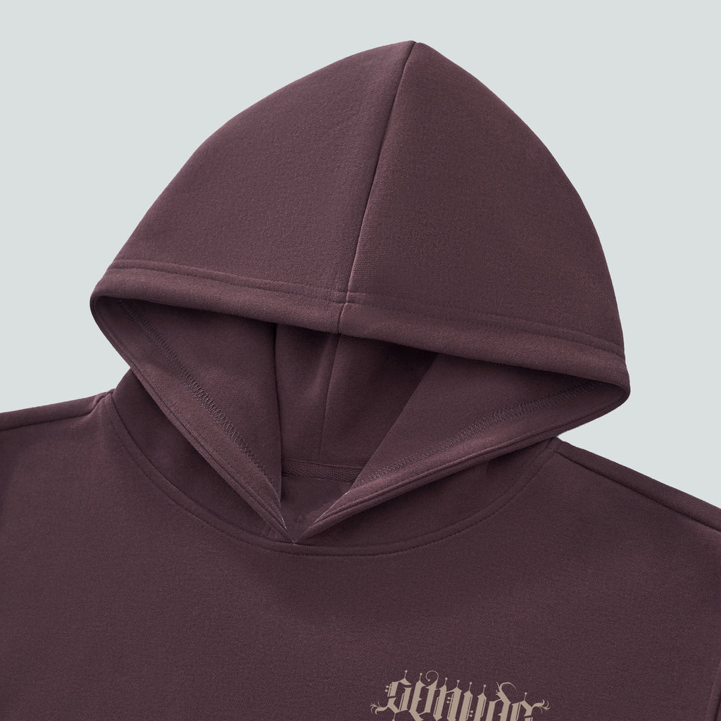 GetNude Ambigram Cropped Hoodie