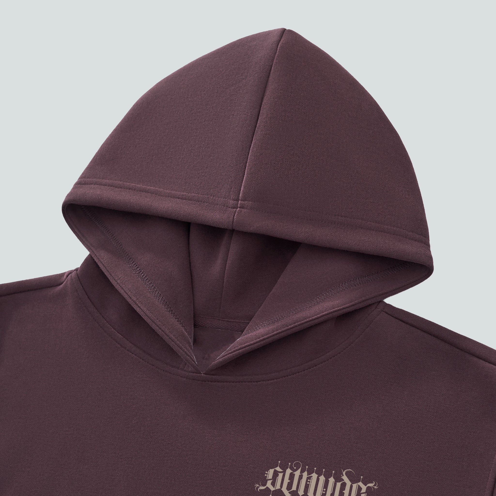 GetNude Ambigram Cropped Hoodie