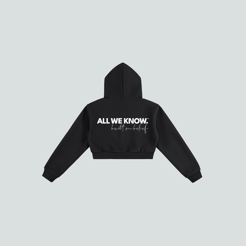 AllWeKnow™ 01 Cropped Hoodie