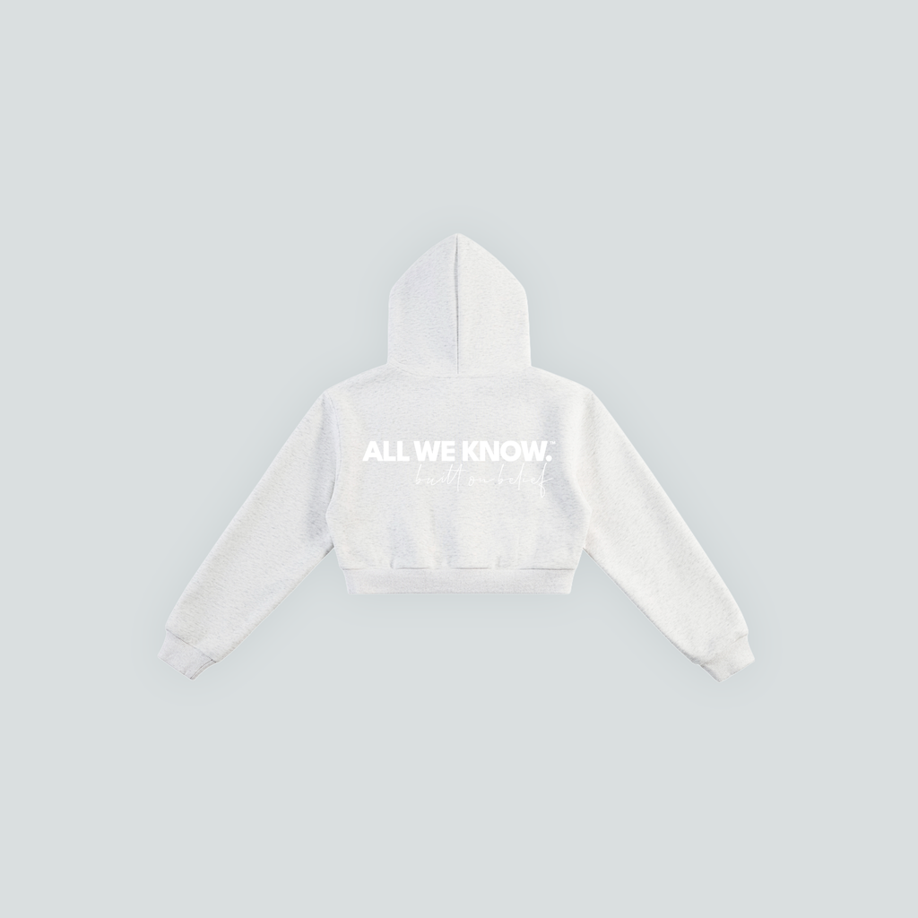 AllWeKnow™ 01 Cropped Hoodie