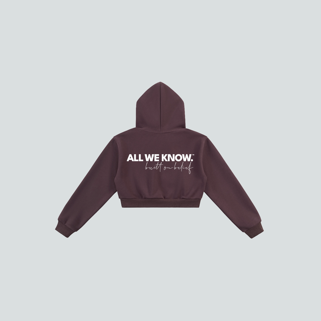 AllWeKnow™ 01 Cropped Hoodie