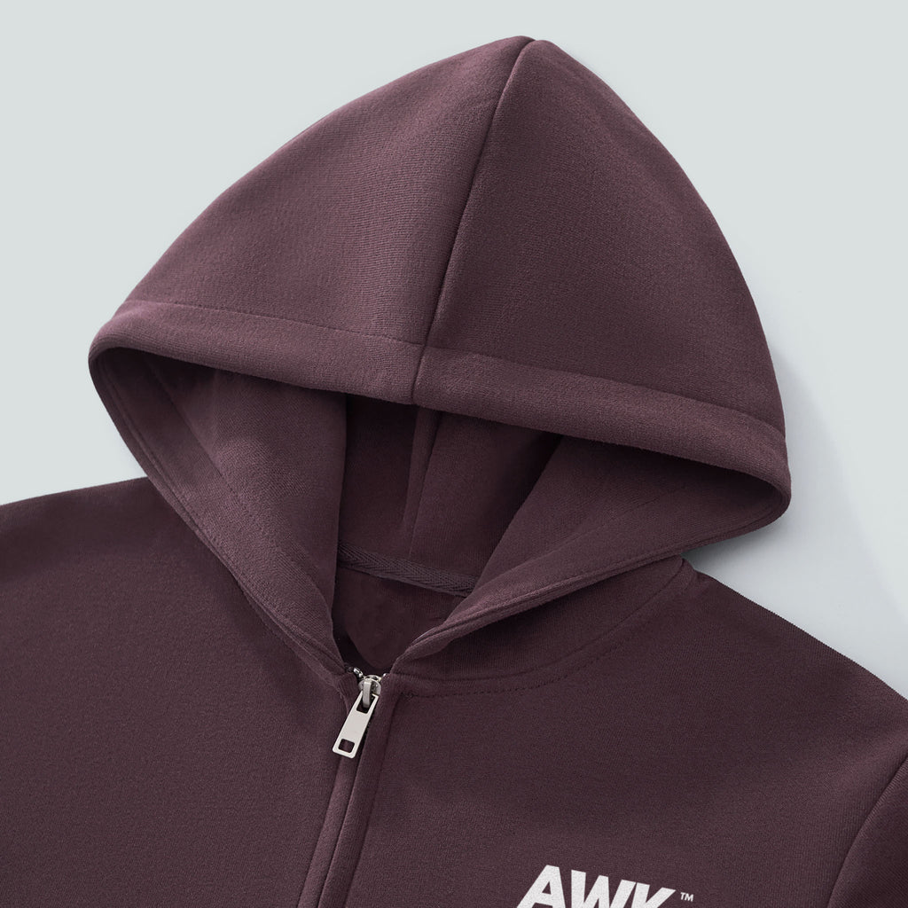 AllWeKnow™ 01 Cropped Zip Hoodie