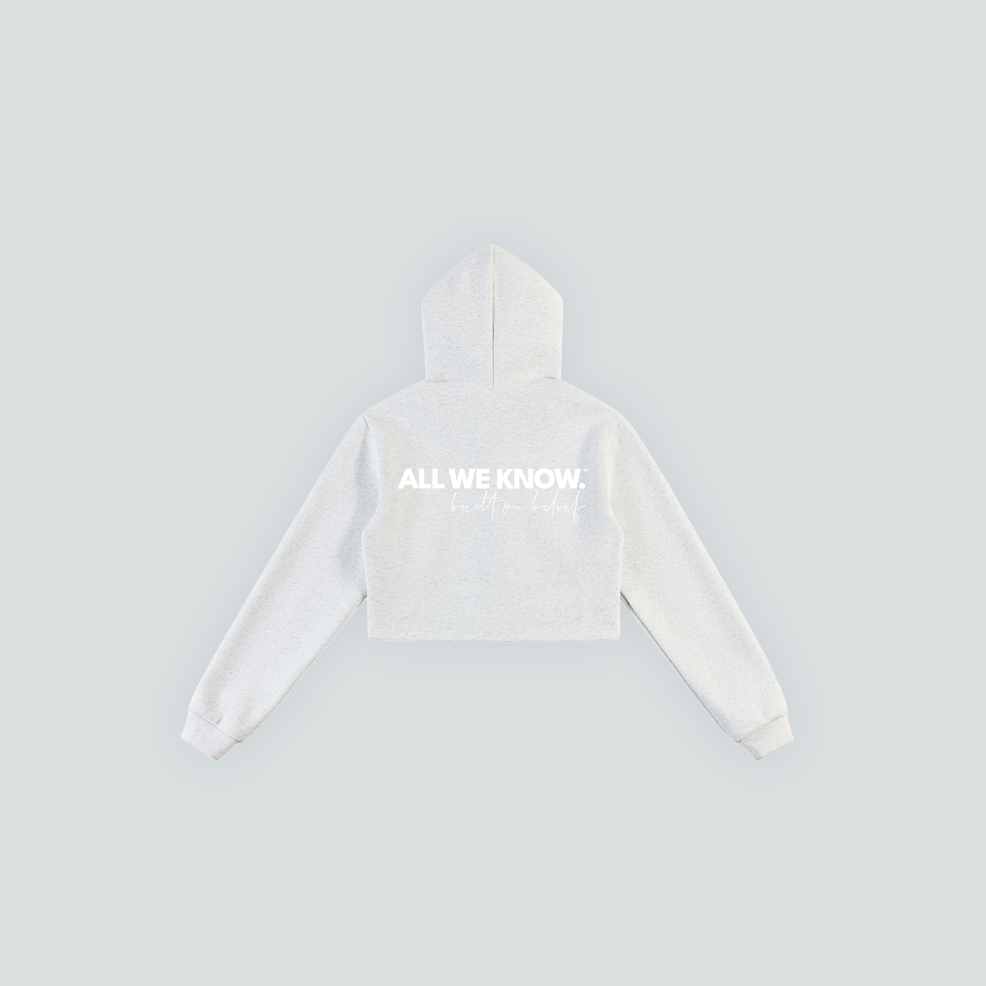 AllWeKnow™ 01 Cropped Zip Hoodie