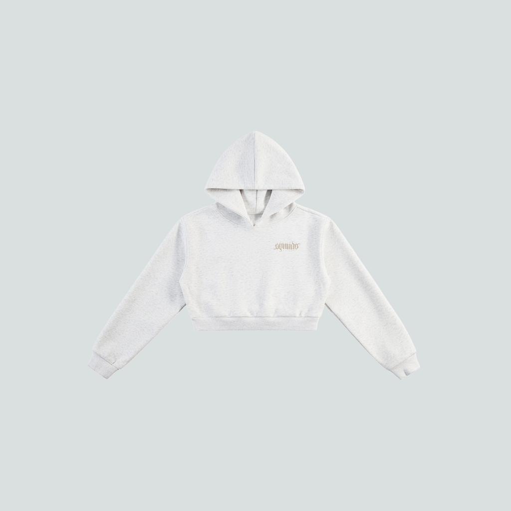 GetNude Ambigram Cropped Hoodie
