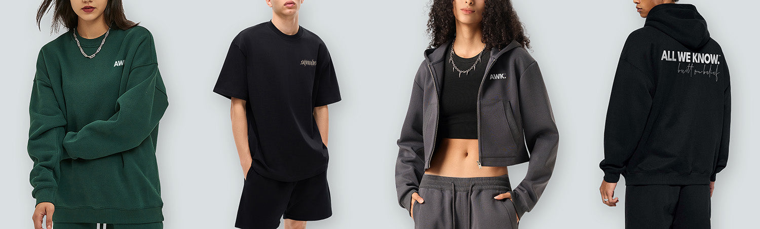 Heavyweight t-shirt drape structured oversized streetwear fit comparison